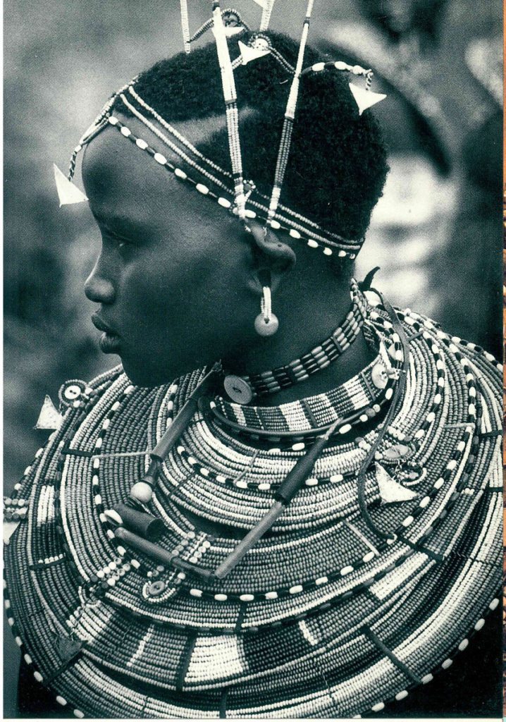 Young MasaiN'ditoIn Ceremonial Dress postcards